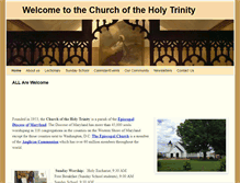 Tablet Screenshot of holytrinitybaltimore.org